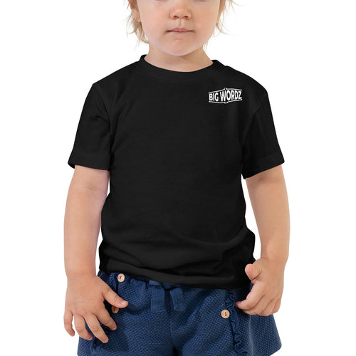 Big Wordz Toddler Short Sleeve Tee (White Wording)