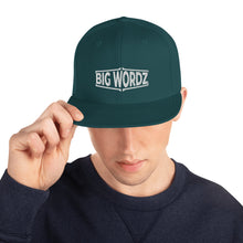 Load image into Gallery viewer, Big Wordz Snapback Hat (White Wording)