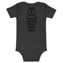 Load image into Gallery viewer, Big Wordz Baby One Piece (Black Wording)