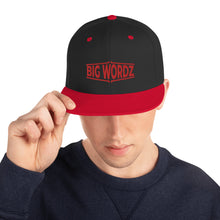 Load image into Gallery viewer, Big Wordz Snapback Hat (Red Wording)