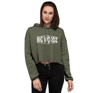 Big Wordz Crop Hoodie