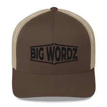 Load image into Gallery viewer, Big Wordz Trucker Cap (Black Wording)