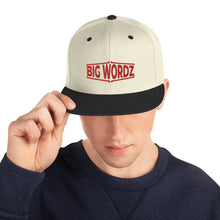 Load image into Gallery viewer, Big Wordz Snapback Hat (Red Wording)