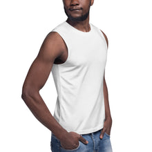 Load image into Gallery viewer, Big Wordz Muscle Shirt (White Wording)