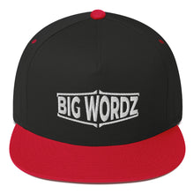 Load image into Gallery viewer, Big Wordz Flat Bill Cap (White Wording)