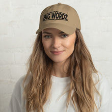 Load image into Gallery viewer, Big Wordz Dad hat (Black Wording)