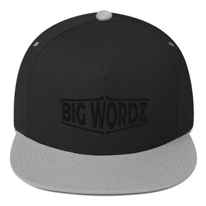 Big Wordz Flat Bill Cap (Black Wording)